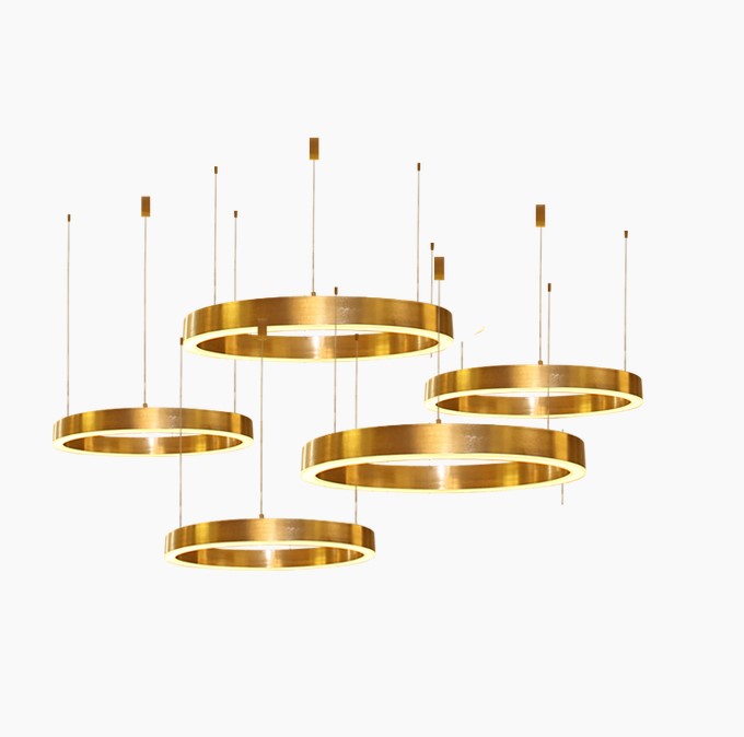 Round Copper Gold подвесной светильник