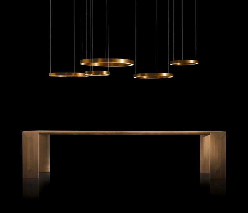 Round Copper Gold подвесной светильник