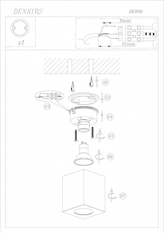 Накладной светильник Denkirs DK3010-CO